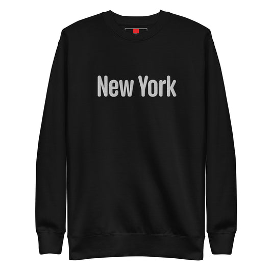 New York Embroidered Sweatshirt | Multiple Color Options