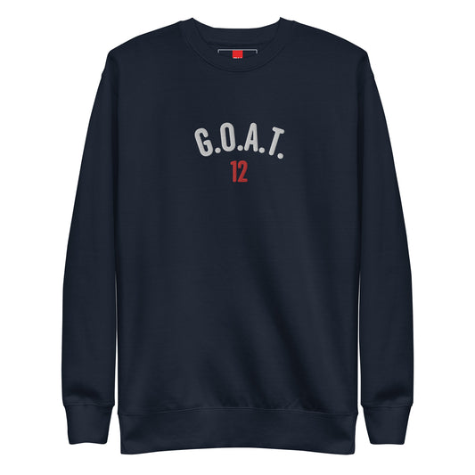 G.O.A.T #12 Embroidered Sweatshirt